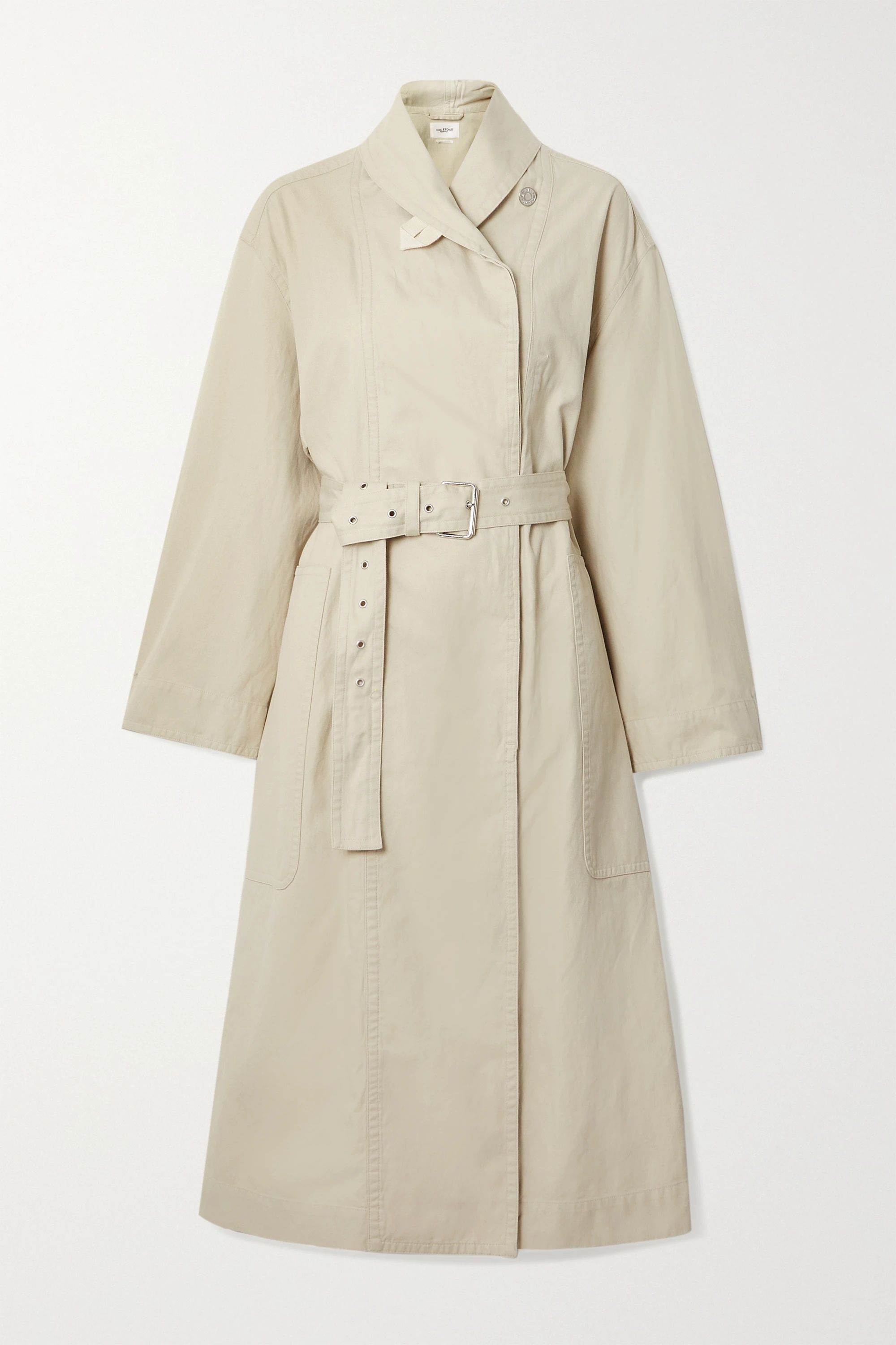 Ecru Peter oversized belted cotton and linen-blend trench coat | Isabel Marant Étoile | NET-A-PO... | NET-A-PORTER (US)