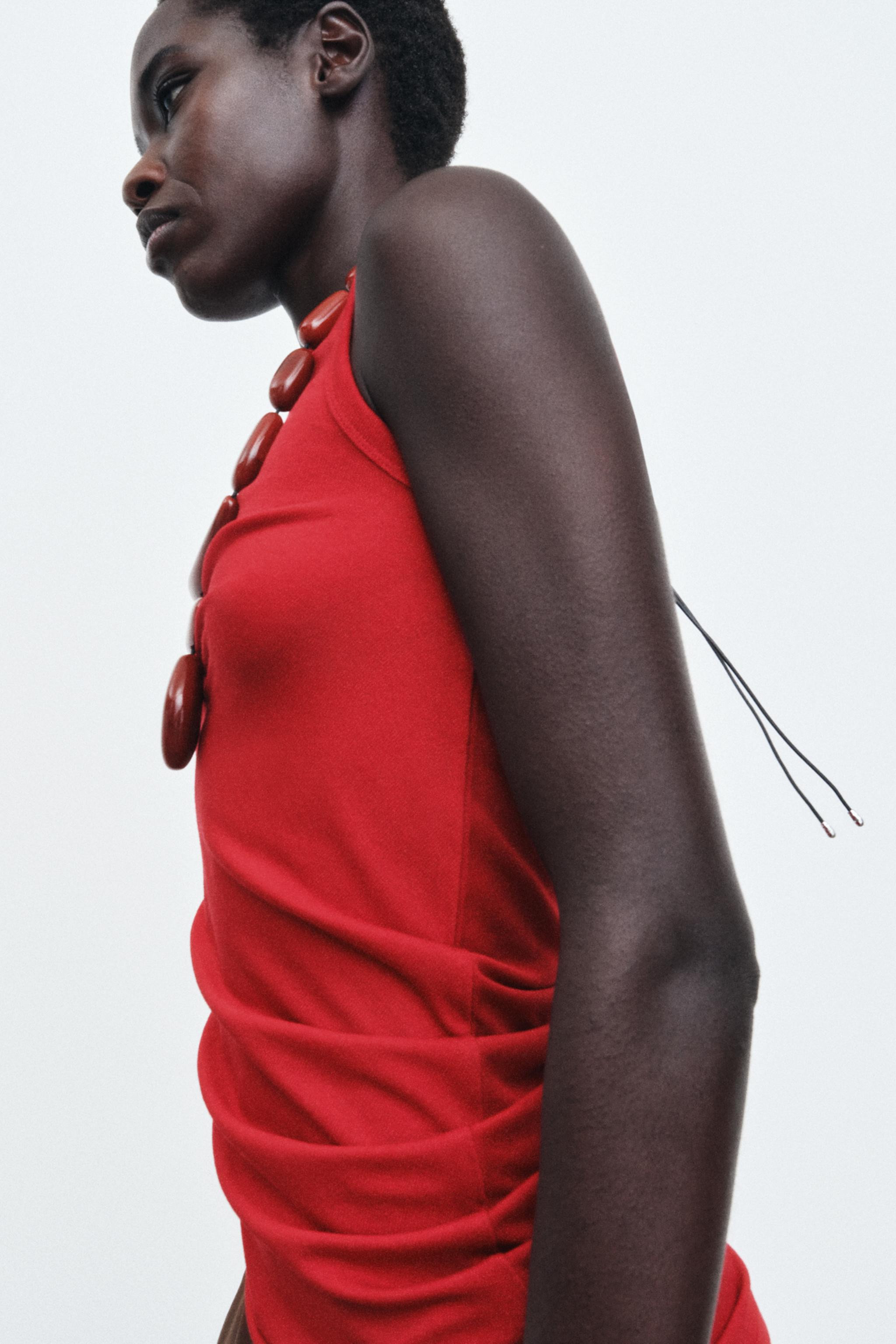 DRAPED SLEEVELESS TOP | Zara US