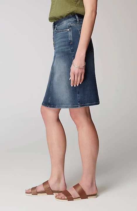 Button-Fly Denim Skirt | J. Jill