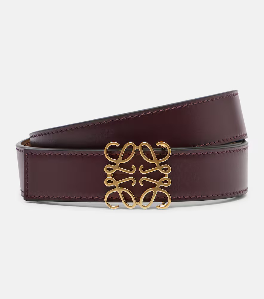 Loewe Anagram leather belt | Mytheresa (INTL)