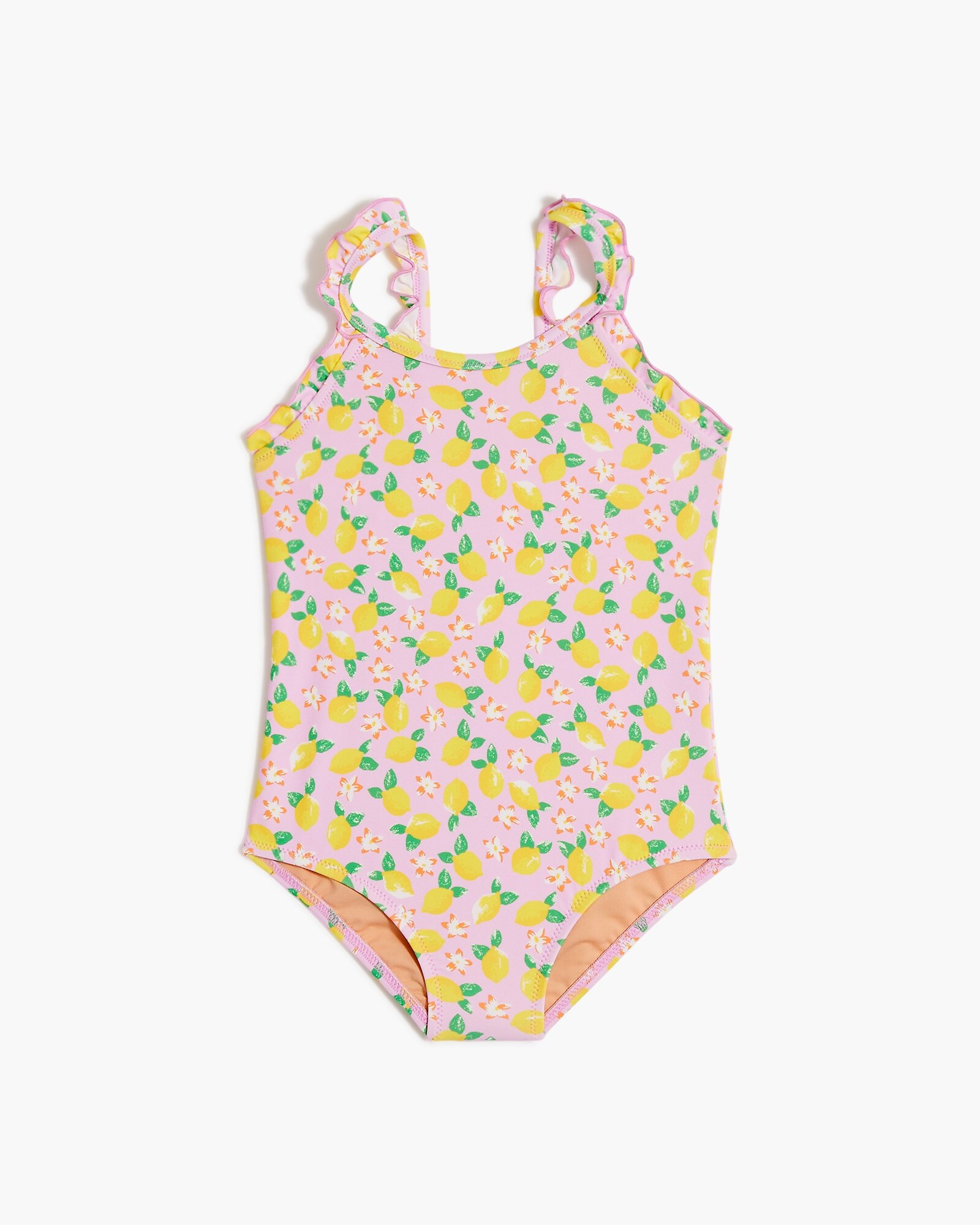 Girls' lemon ruffle one-piece swimsuit | J.Crew Factory