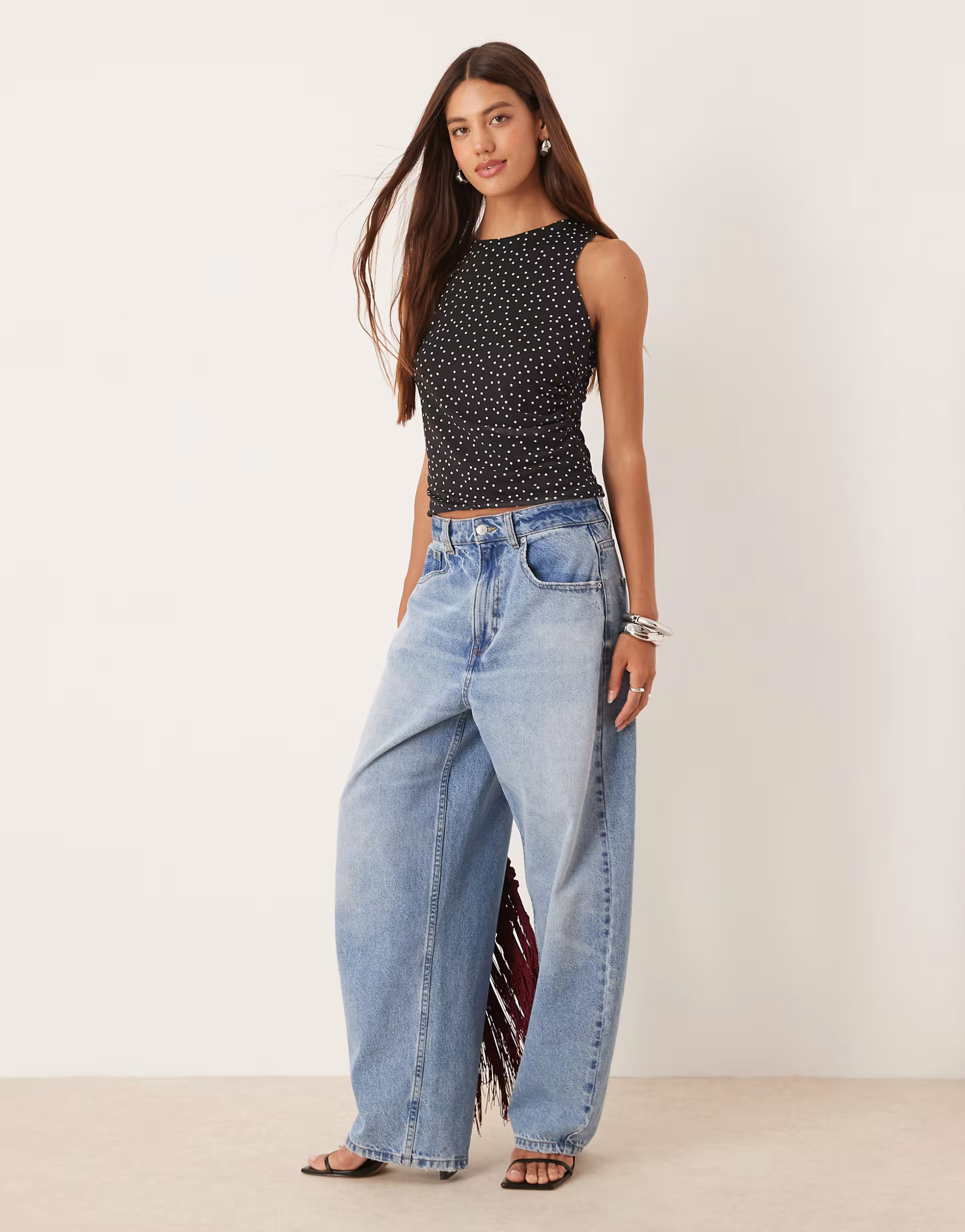 ASOS DESIGN tank top in spot print | ASOS | ASOS (Global)