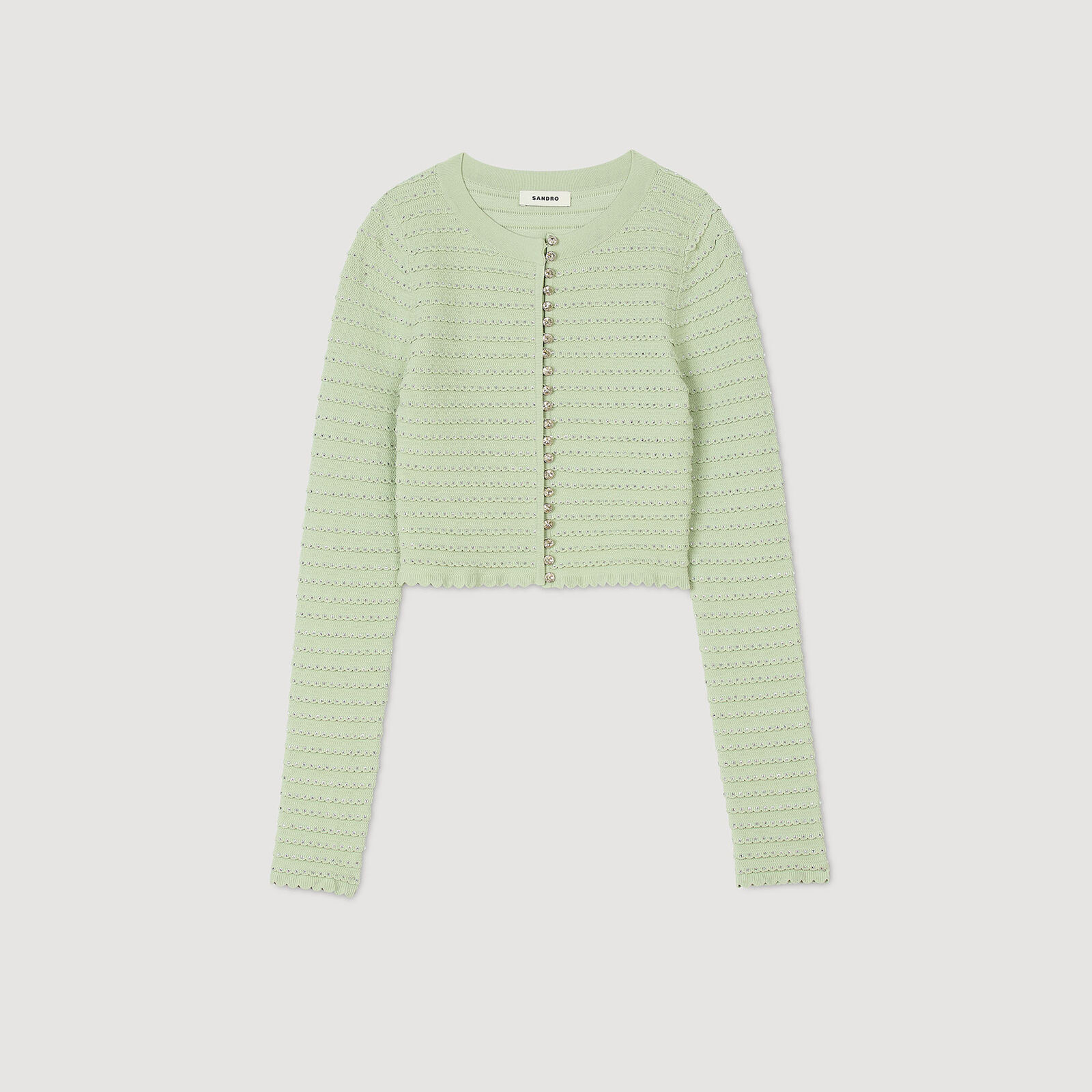 Rhinestone cardigan | Sandro US | Sandro-Paris US