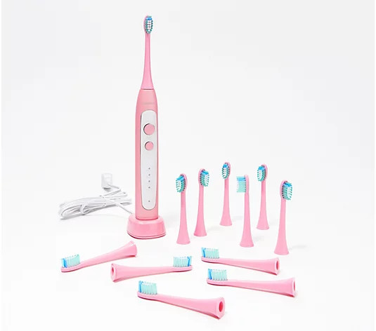 Soniclean Pro 4800 Rechargeable Toothbrush with 12 Brush Heads - QVC.com | QVC