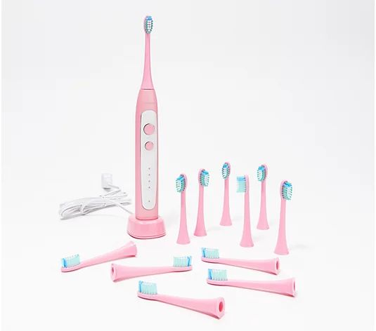 Soniclean Pro 4800 Rechargeable Toothbrush with 12 Brush Heads | QVC