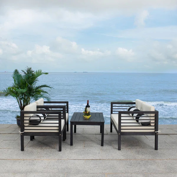 Abraham 4 Piece Sofa Seating Group with Cushions | Wayfair North America