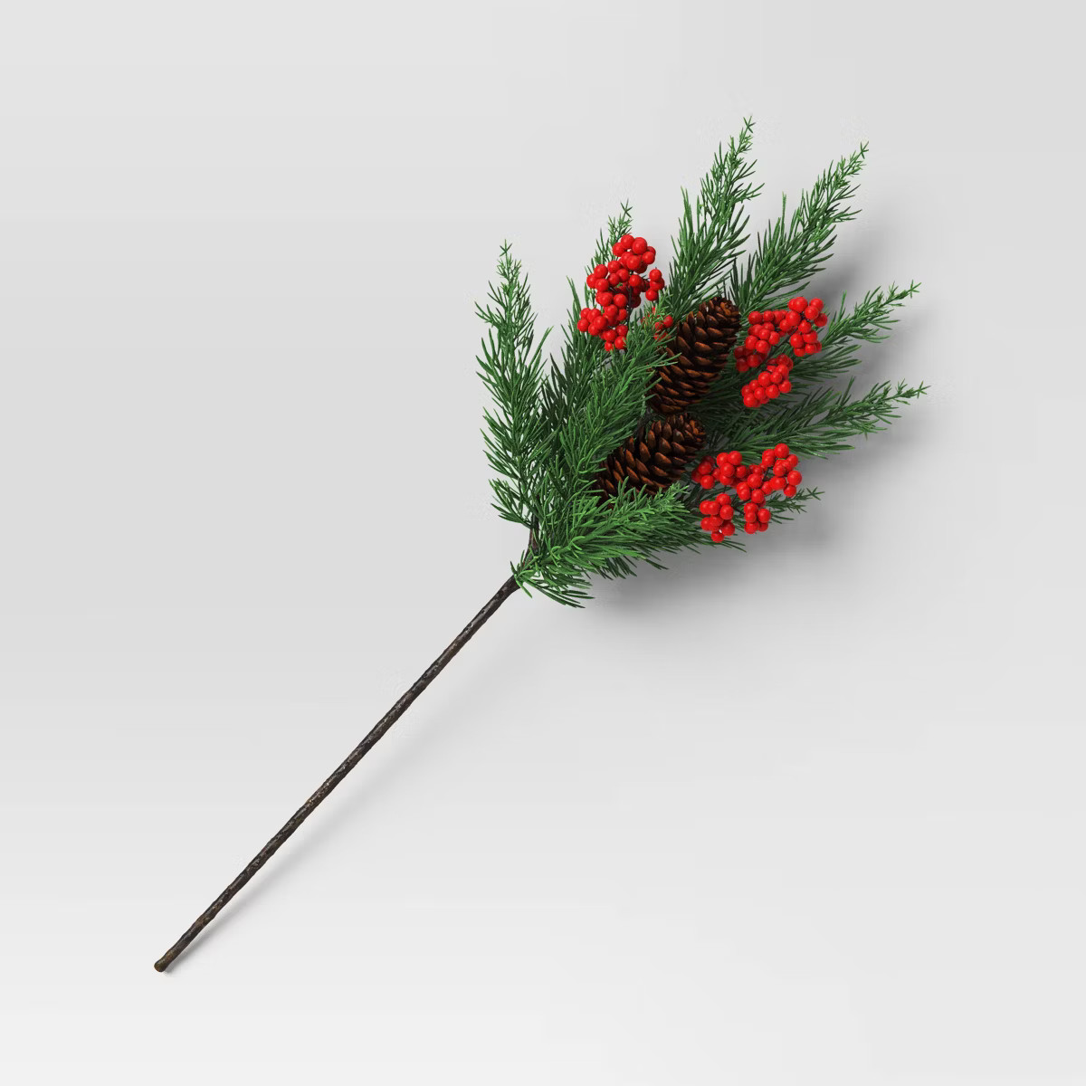 Christmas Pine and Red Berry Artificial Stem - Threshold™ | Target