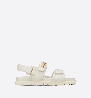 DiorAct Sandal White Lambskin | DIOR | Dior Couture
