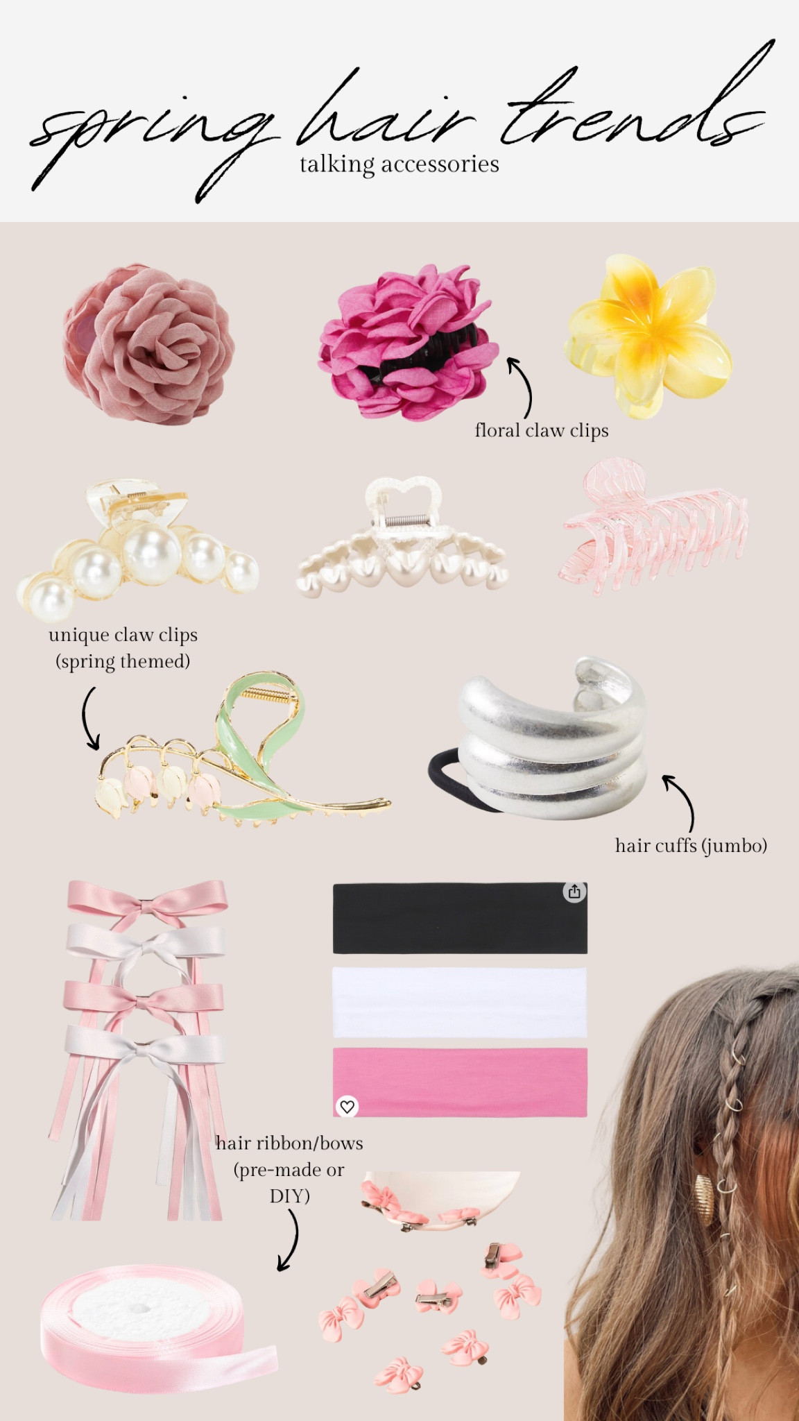 Hair accessory trend report for spring 2024! 🫶🏼🌷

Hair accessories, hair trends, spring hair trends 2024, spring hair accessories, cute spring hair accessories, spring accessories

#LTKSpringSale #LTKbeauty #LTKstyletip