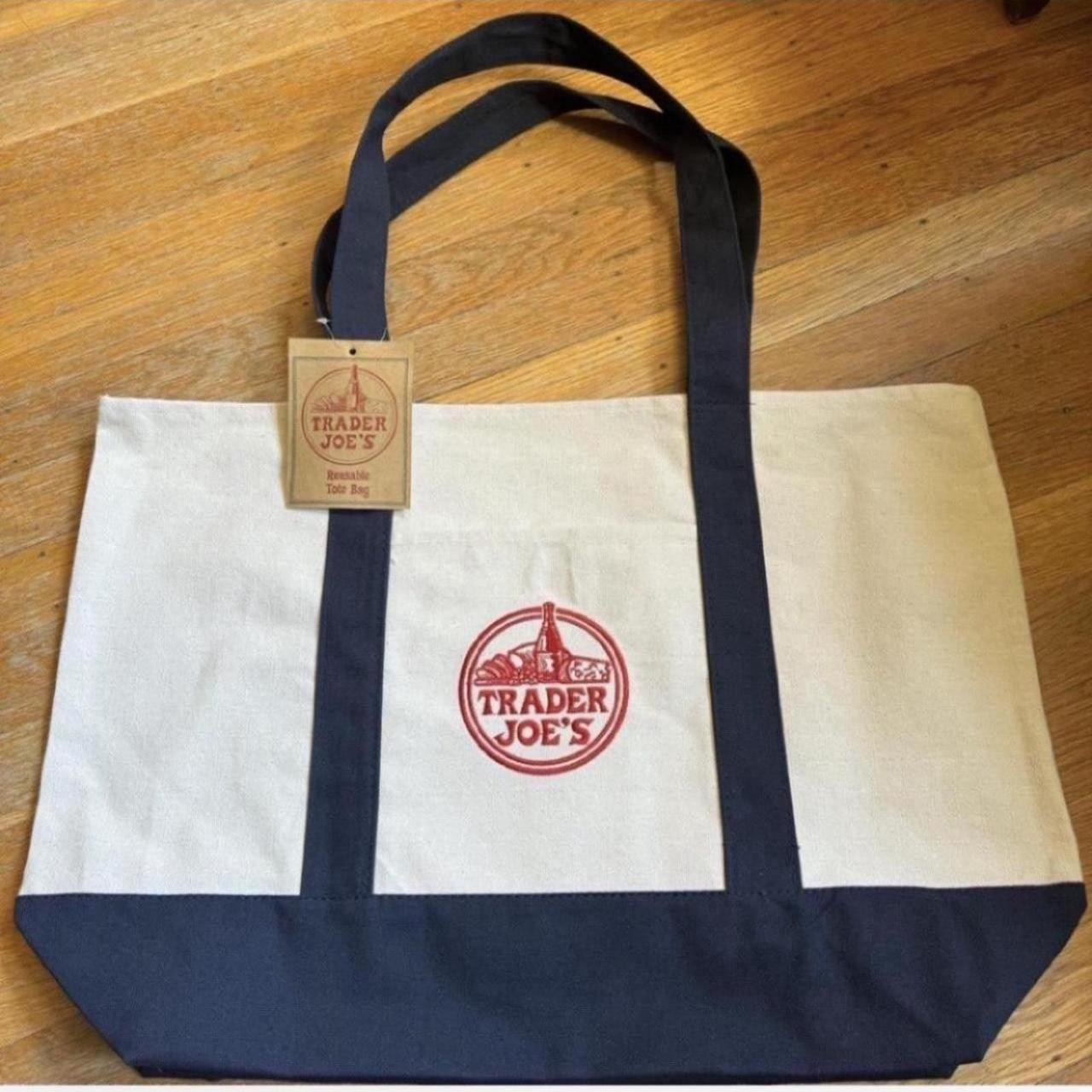 Trader Joe's Women's Tote bags - Blue | Depop US