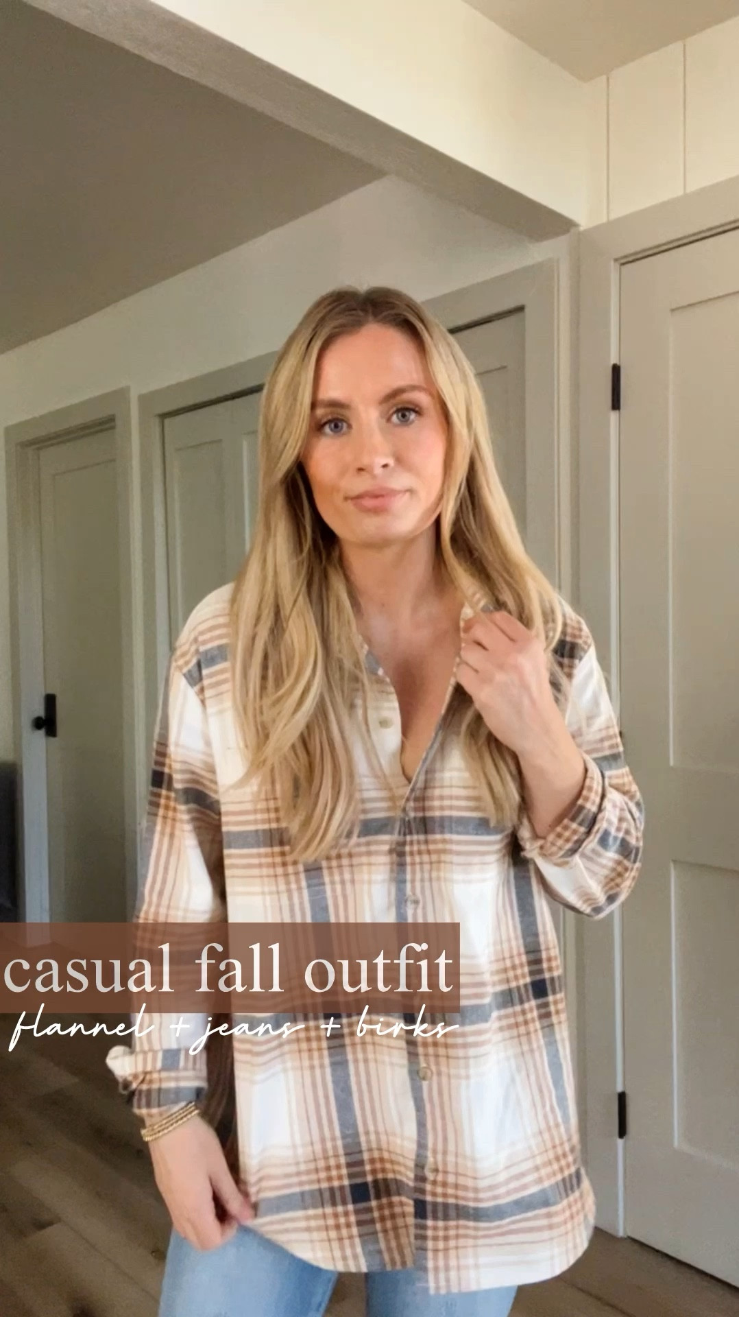 Love this casual fall outfit! 
Flannel: small
Jeans: 25 - they’re stretchy and comfortable, but don’t stretch out easily!
Birkenstocks: I’m normally a 7.5 and got a 7

#LTKFindsUnder50 #LTKFindsUnder100 #LTKSeasonal