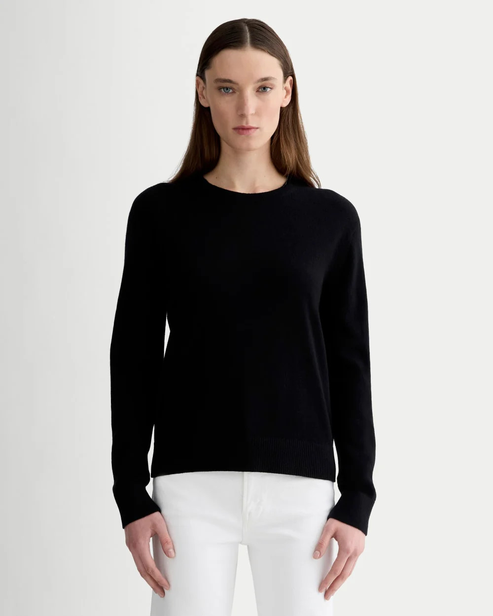 The Classic Crew in Cashmere | Black | Everlane