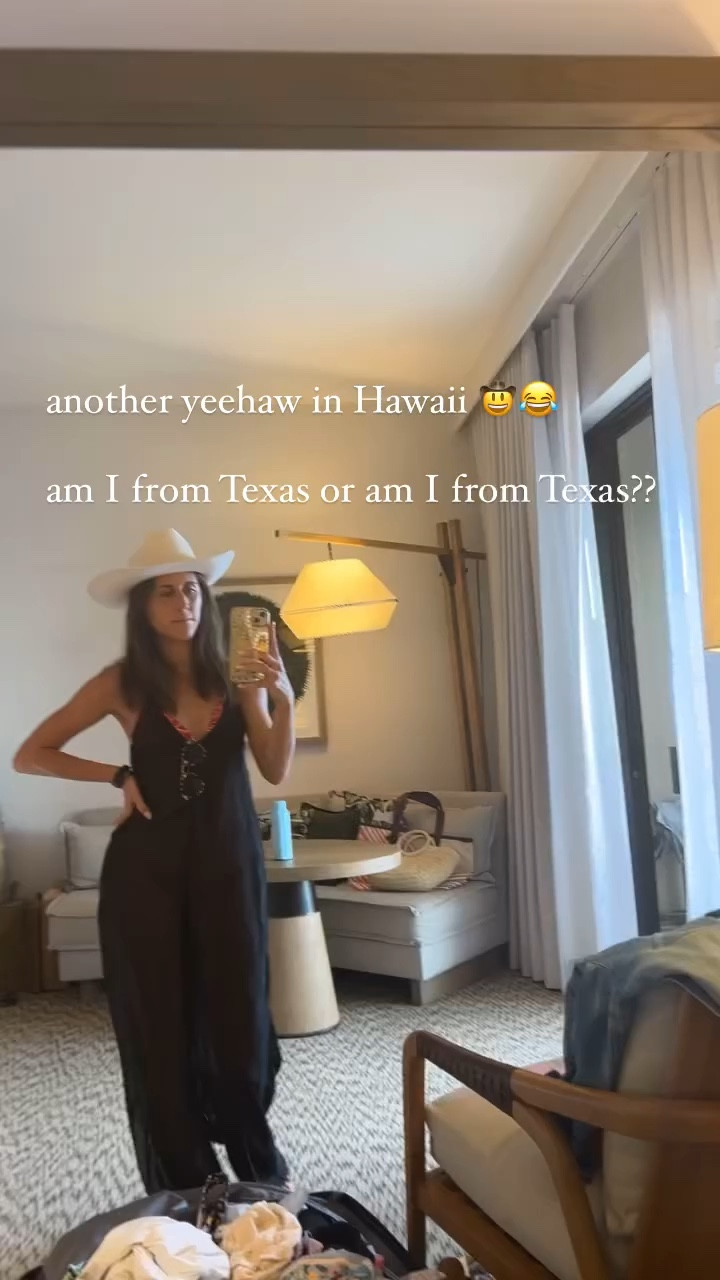 Hawaii beach day, bandana bikini with black sheer romper coverup. Lack Of Color hat. Travel outfit  

#LTKstyletip #LTKVideo #LTKtravel