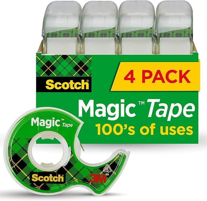 Scotch Magic Tape, Invisible, Home Office Supplies and Back to School Supplies for College and Cl... | Amazon (US)