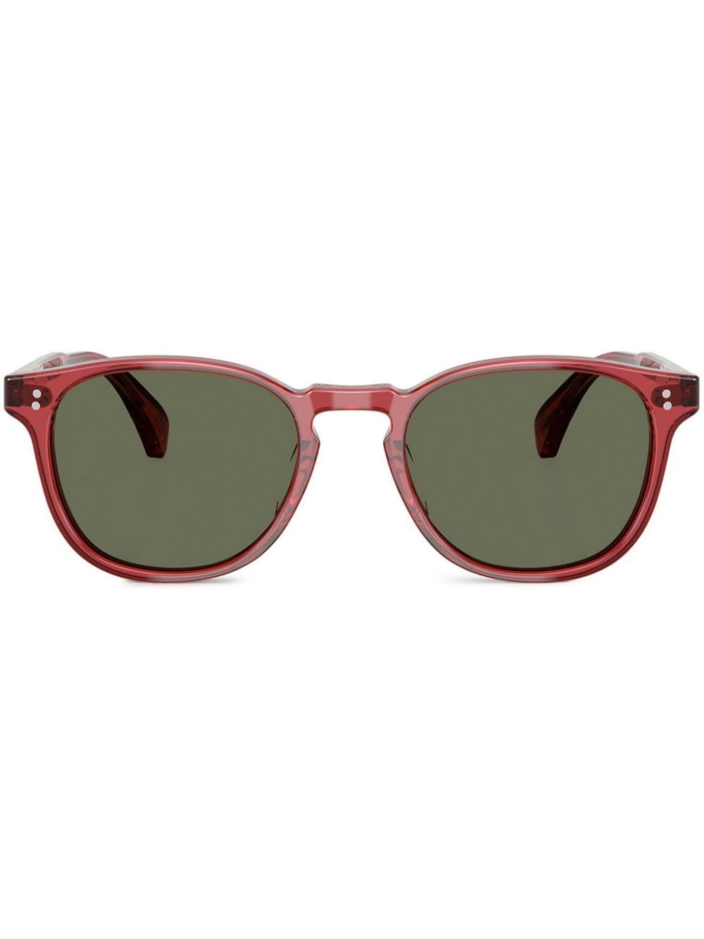 Oliver Peoples Finley sunglasses - Red | Farfetch Global