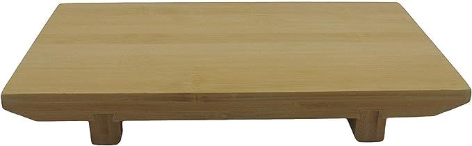 JapanBargain, Sushi Serving Plate Japanese Bamboo Board Sushi Geta Serving Platter (1, 13x7.5) | Amazon (US)
