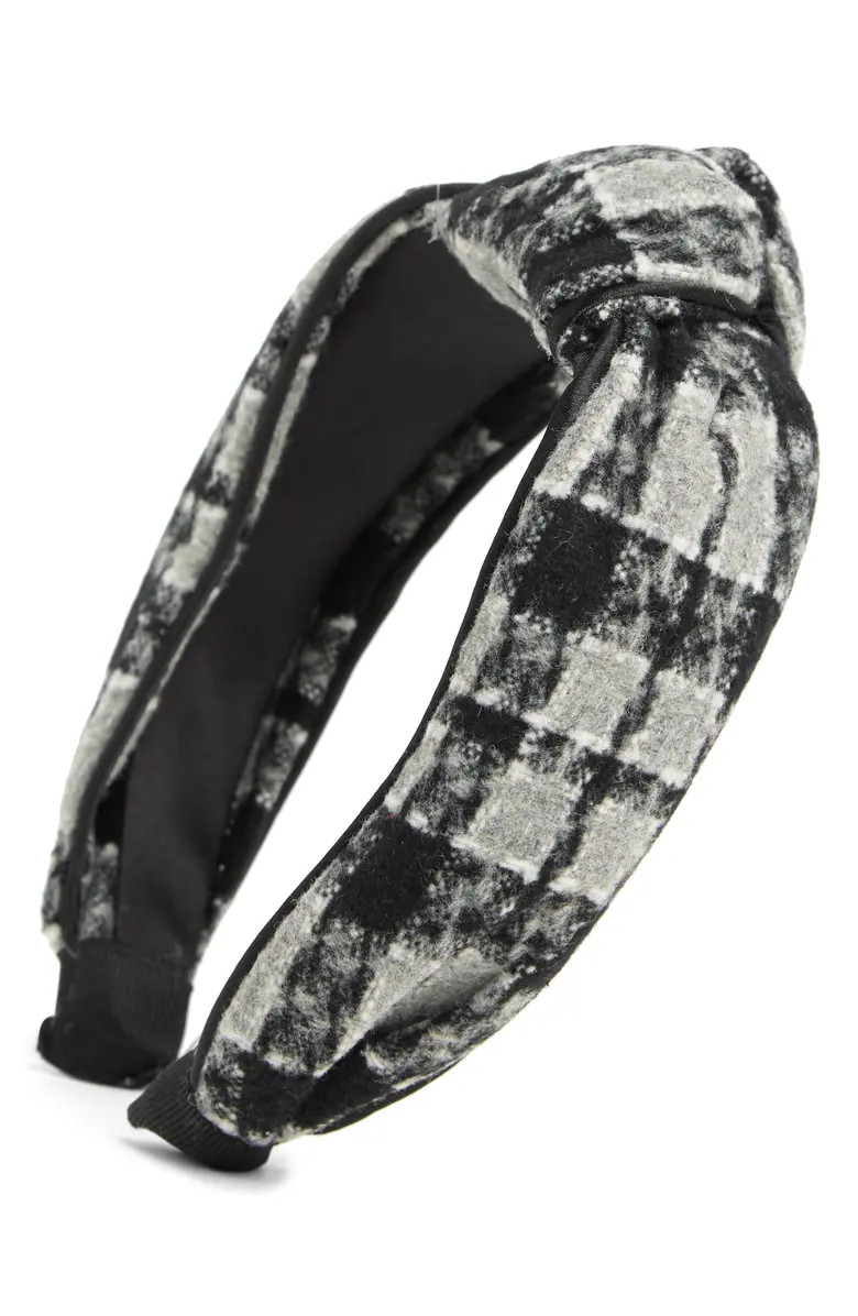 NATASHA Tasha Plaid Knotted Headband | Nordstrom | Nordstrom