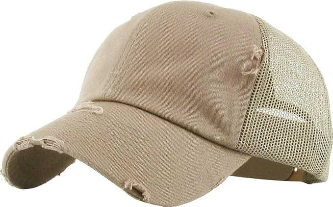 KBETHOS Vintage Washed Distressed Cotton Dad Hat Baseball Cap Adjustable Polo Trucker Unisex Styl... | Amazon (US)
