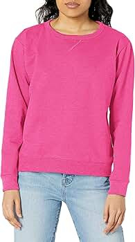 Women's V-Notch Pullover Fleece Sweatshirt | Amazon (US)
