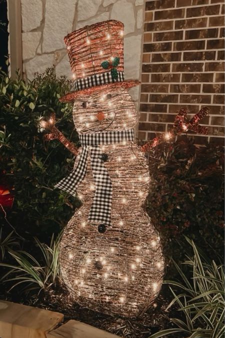 A cute light up snowman for apart of my outdoor Christmas decorations! 

#LTKSeasonal #LTKHoliday #LTKhome