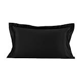 LilySilk Envelope Closure Natural Silk Pillowcase, Standard, Black | Amazon (US)