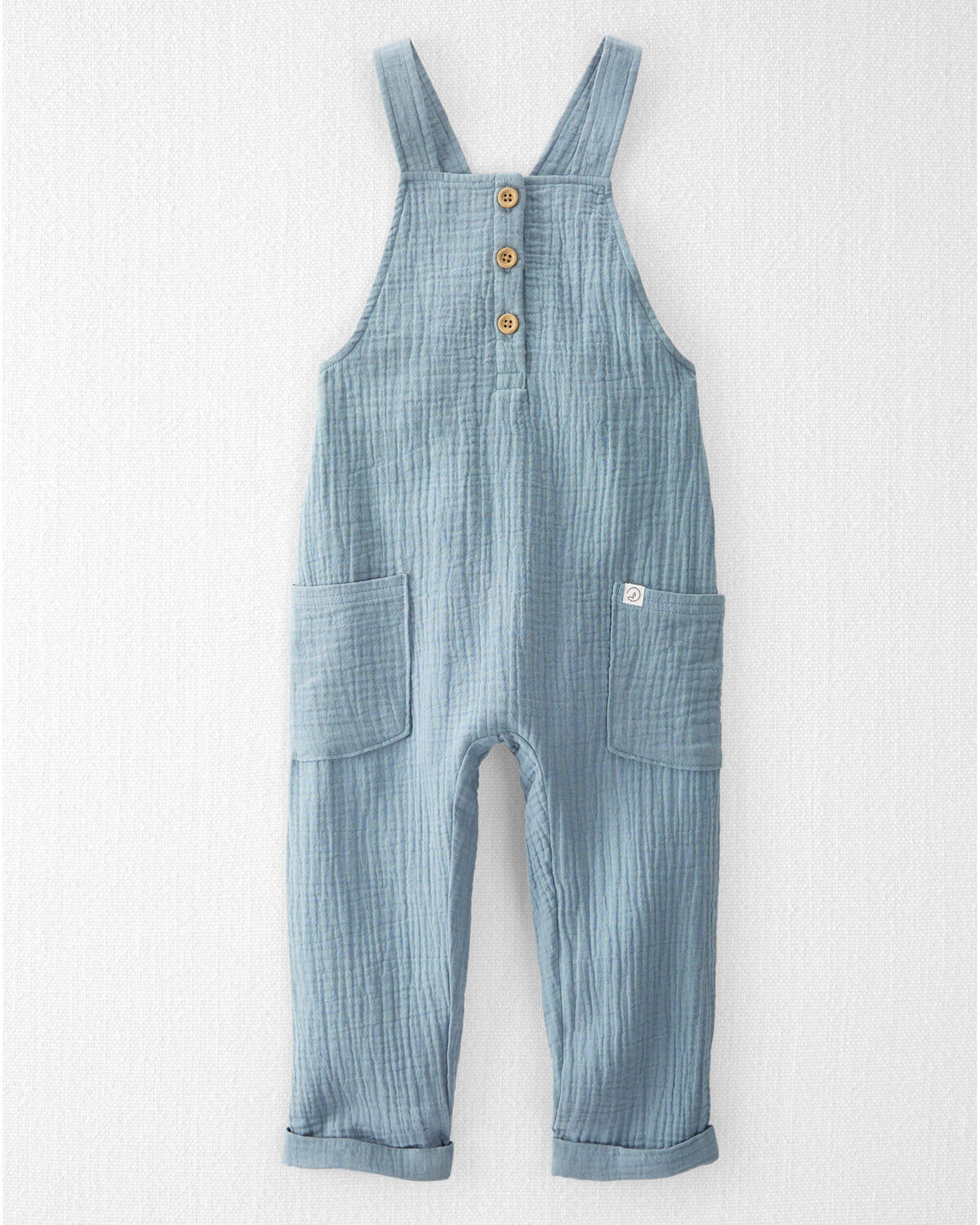 Blue Creek Toddler Organic Cotton Gauze Overalls | carters.com | Carter's