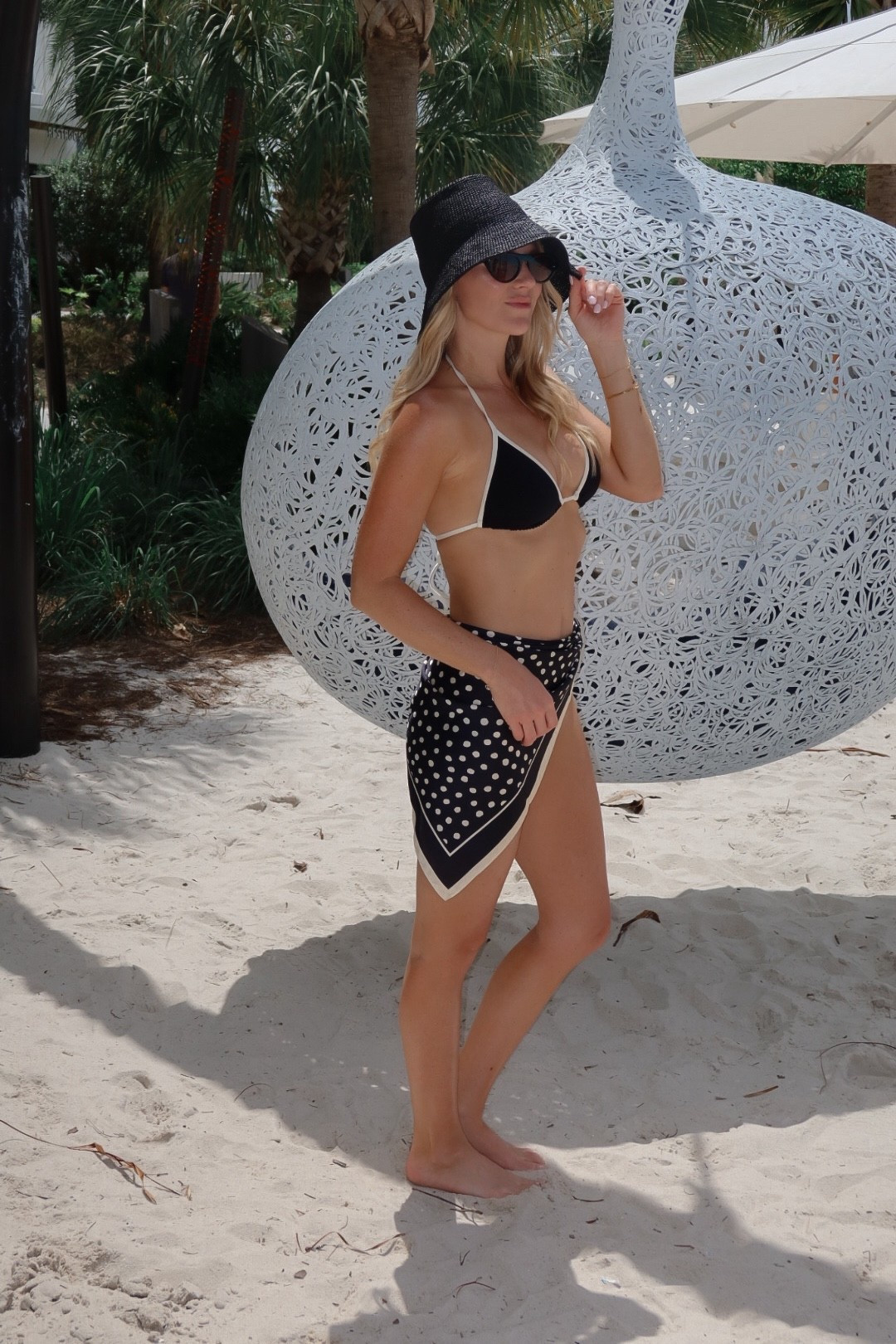 CBK inspired swim in classic black and white 🤍 vacation beach outfit in @Monday Swimwear 

#LTKootd #LTKSwim #LTKTravel