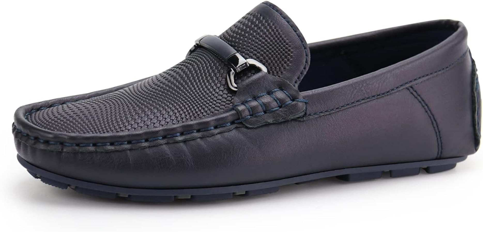 JABASIC Kids Penny Loafer Casual Slip-On Moccasin Flats Boys Dress Shoes | Amazon (US)