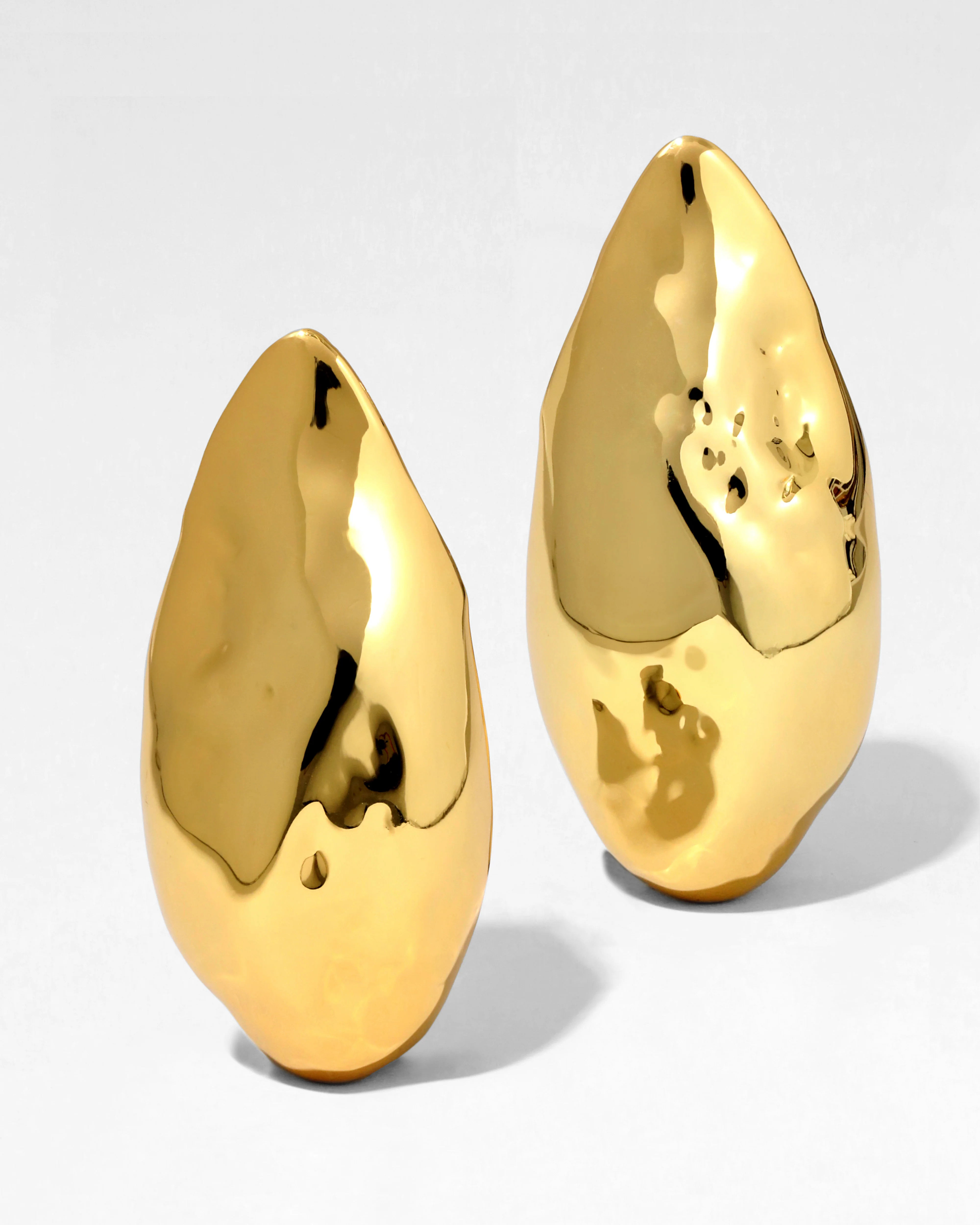 Molten Gold Puffy Teardrop Post Earring | Alexis Bittar | Alexis Bittar