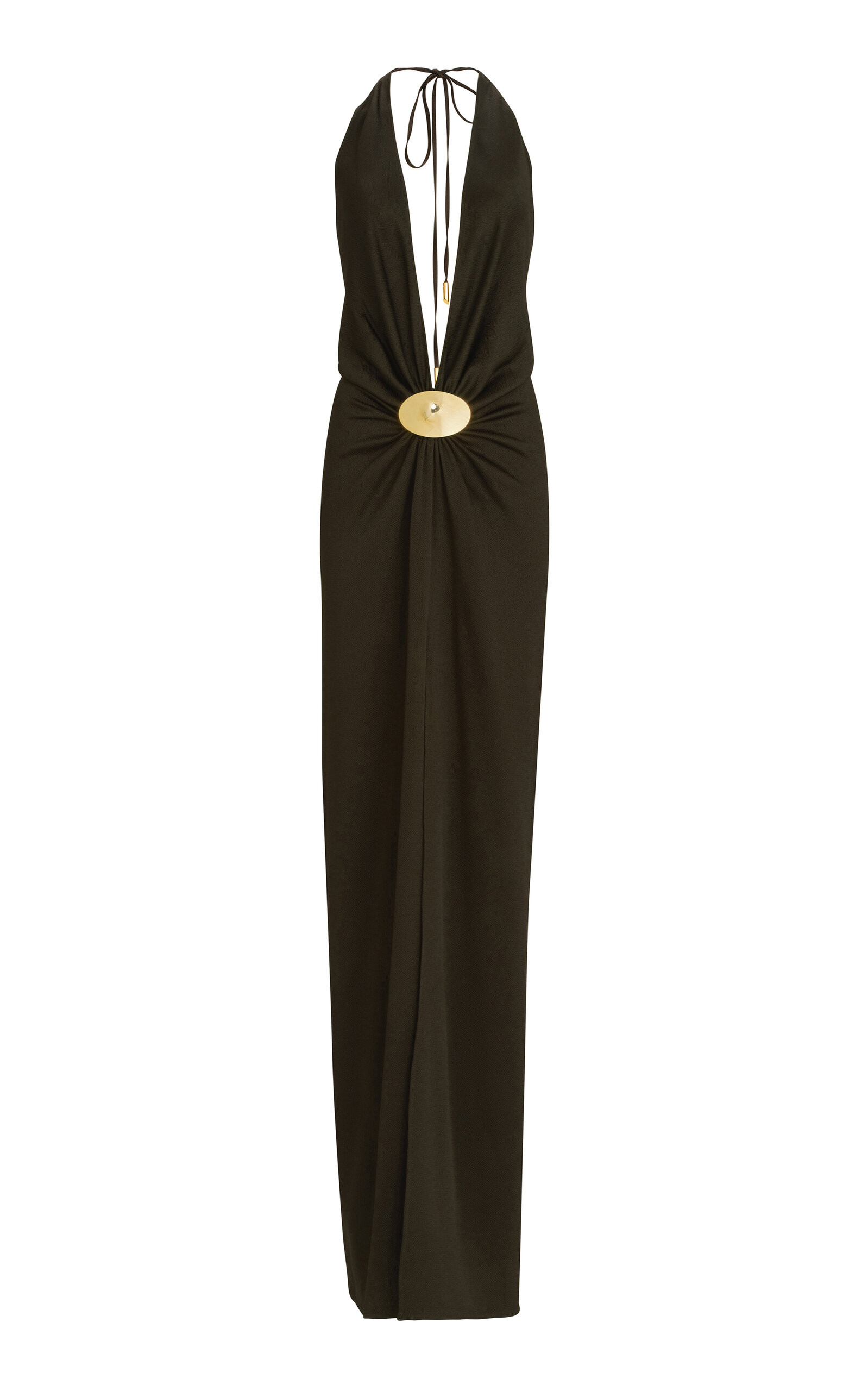 Rowan Gathered Satin Maxi Dress | Moda Operandi (Global)