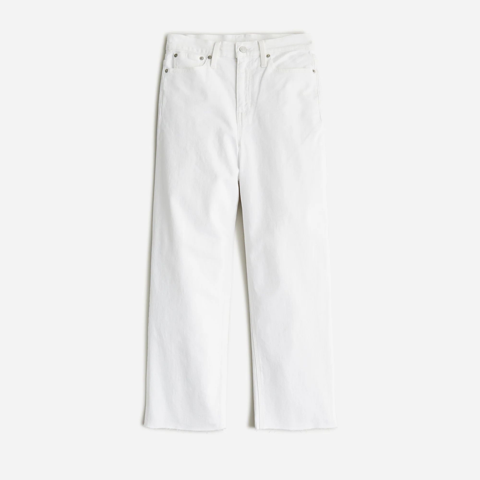 Slim wide-leg jean in white wash | J.Crew US