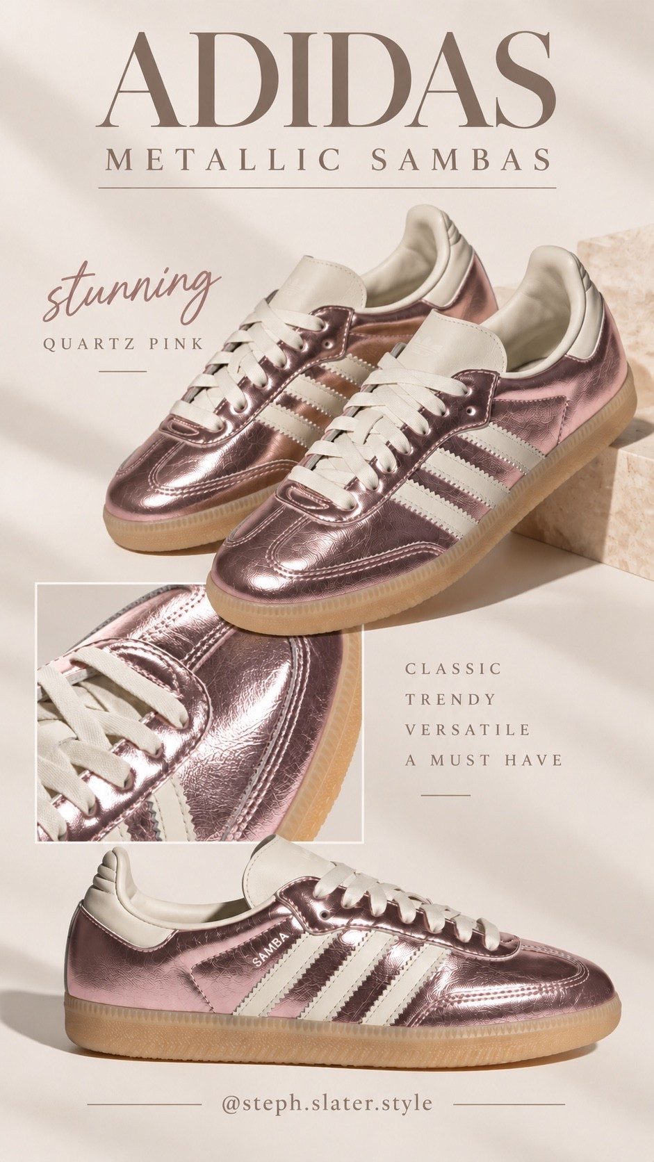 These sambas are gorgeous.

#LTKSeasonal #LTKootd #LTKActive