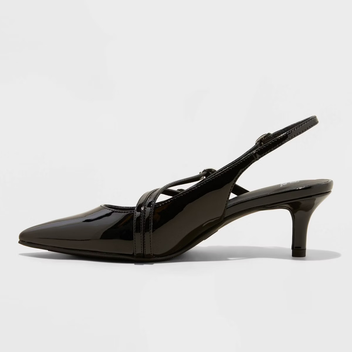 Women's Sasha Buckle Slingback Kitten Heels with Memory Foam Insole - Wild Fable™ | Target