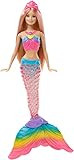 Amazon.com: Mermaid Barbie Doll with Light-Up Rainbow Tail, Barbie Dreamtopia Mermaid Toys, Color... | Amazon (US)