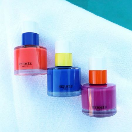 Hermes spring nail polish 💙😍 love these beautiful colors! The orange has slightly blue undertones 🙌

#LTKover40 #LTKfindsunder100 #LTKbeauty