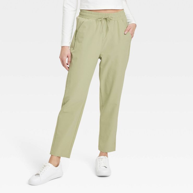 Women's Stretch Woven Taper Pants - All in Motion™ | Target