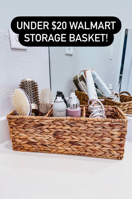 Under $20 Walmart storage basket! 

Lee Anne Benjamin 🤍

#LTKsalealert #LTKstyletip #LTKhome