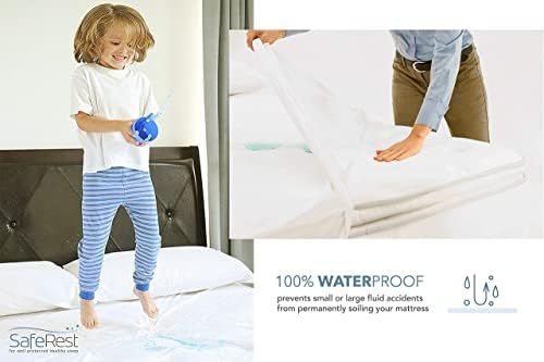 SafeRest Mattress Protector – Queen, Premium, Cotton, Waterproof Mattress Cover Protectors – ... | Amazon (US)