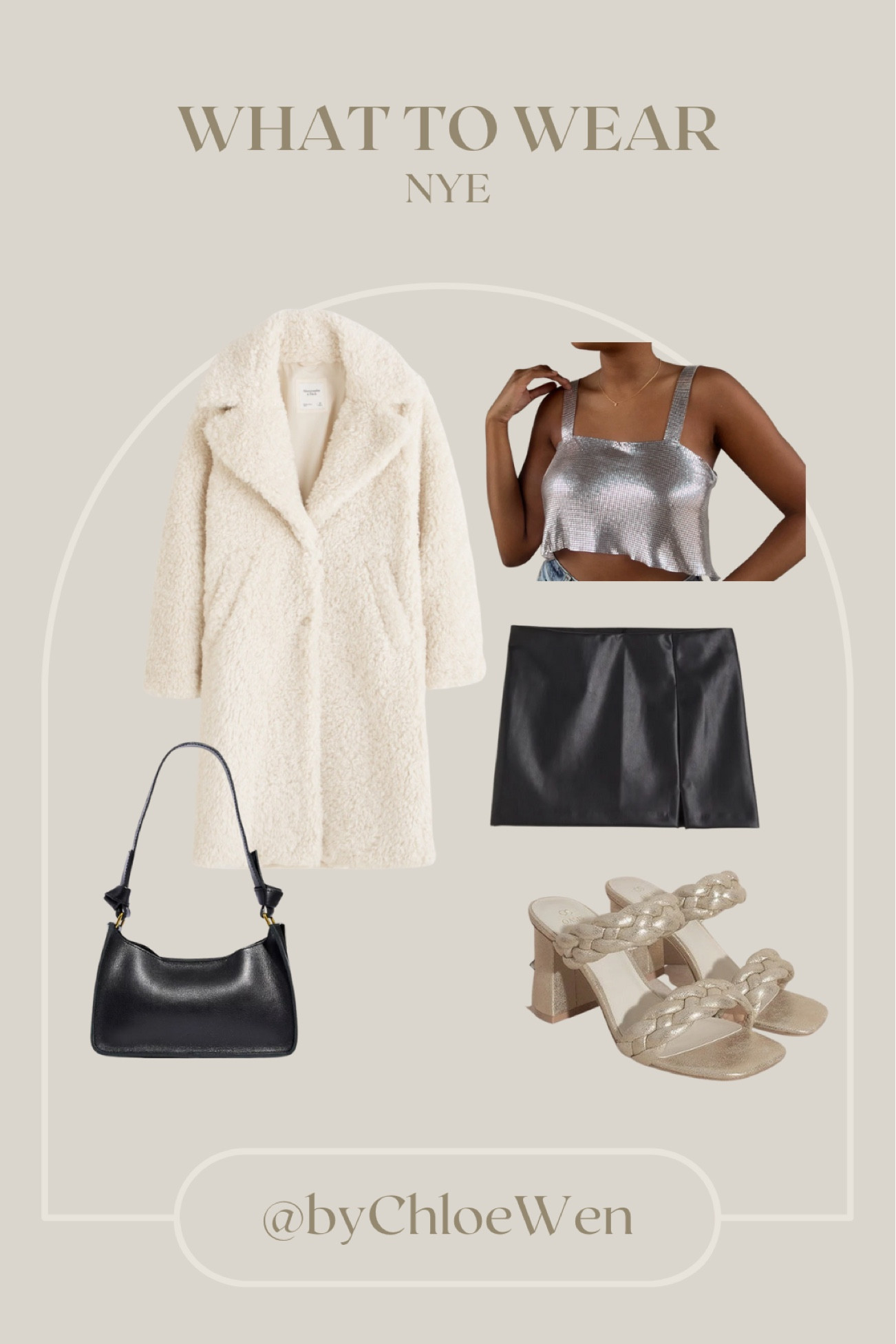 WHAT TO WEAR: New Year's Eve! Vestique silver sequin cropped top with H&M black leather miniskirt under an Abercrombie cream coat with Petal & Pup heels!

#winter
#winterfashion
#winterstyle
#winteroutfit
#holiday
#holidayoutfit
#newyears
#newyearseve
#whattowear
#howtostyle
#vestique
#abercrombie
#hm
#petalandpup
#madewell

#LTKSeasonal #LTKstyletip #LTKHoliday