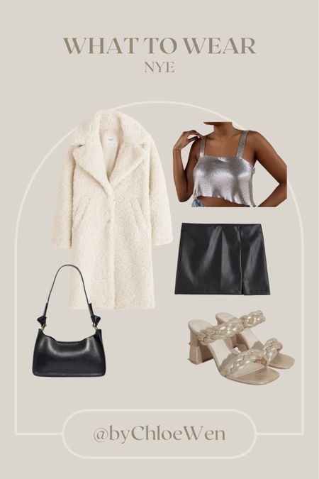 WHAT TO WEAR: New Year's Eve! Vestique silver sequin cropped top with H&M black leather miniskirt under an Abercrombie cream coat with Petal & Pup heels!

#winter
#winterfashion
#winterstyle
#winteroutfit
#holiday
#holidayoutfit
#newyears
#newyearseve
#whattowear
#howtostyle
#vestique
#abercrombie
#hm
#petalandpup
#madewell

#LTKSeasonal #LTKstyletip #LTKHoliday