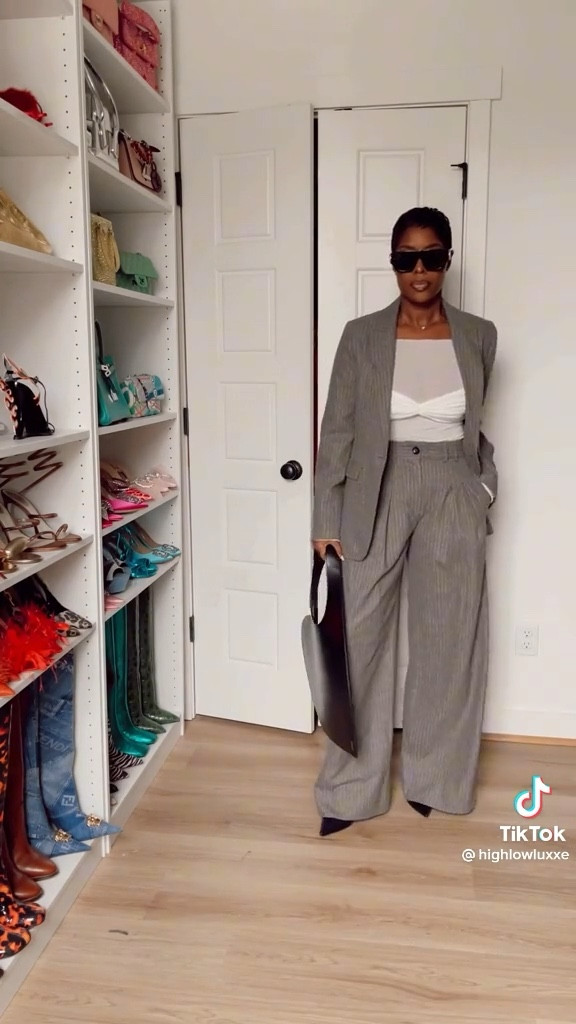 #OOTD #BusinessProfessional for those days when you’re taking care of business 📈

Top La Sirena Top Milk White from Orseund Iris! Pantsuit is from ME + EM!

#LTKstyletip #LTKSeasonal #LTKfit