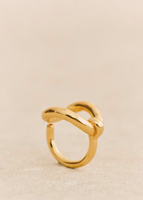 Lou Ring - Gold - Majority recycled brass - Sézane | Sezane Paris - US