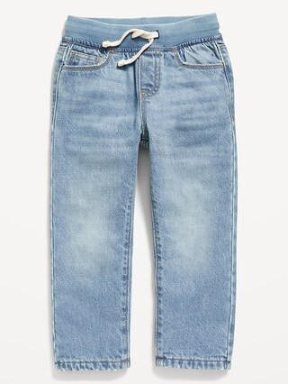 Unisex Built-In Warm Non-Stretch Pull-On Jeans for Toddler | Old Navy (US)