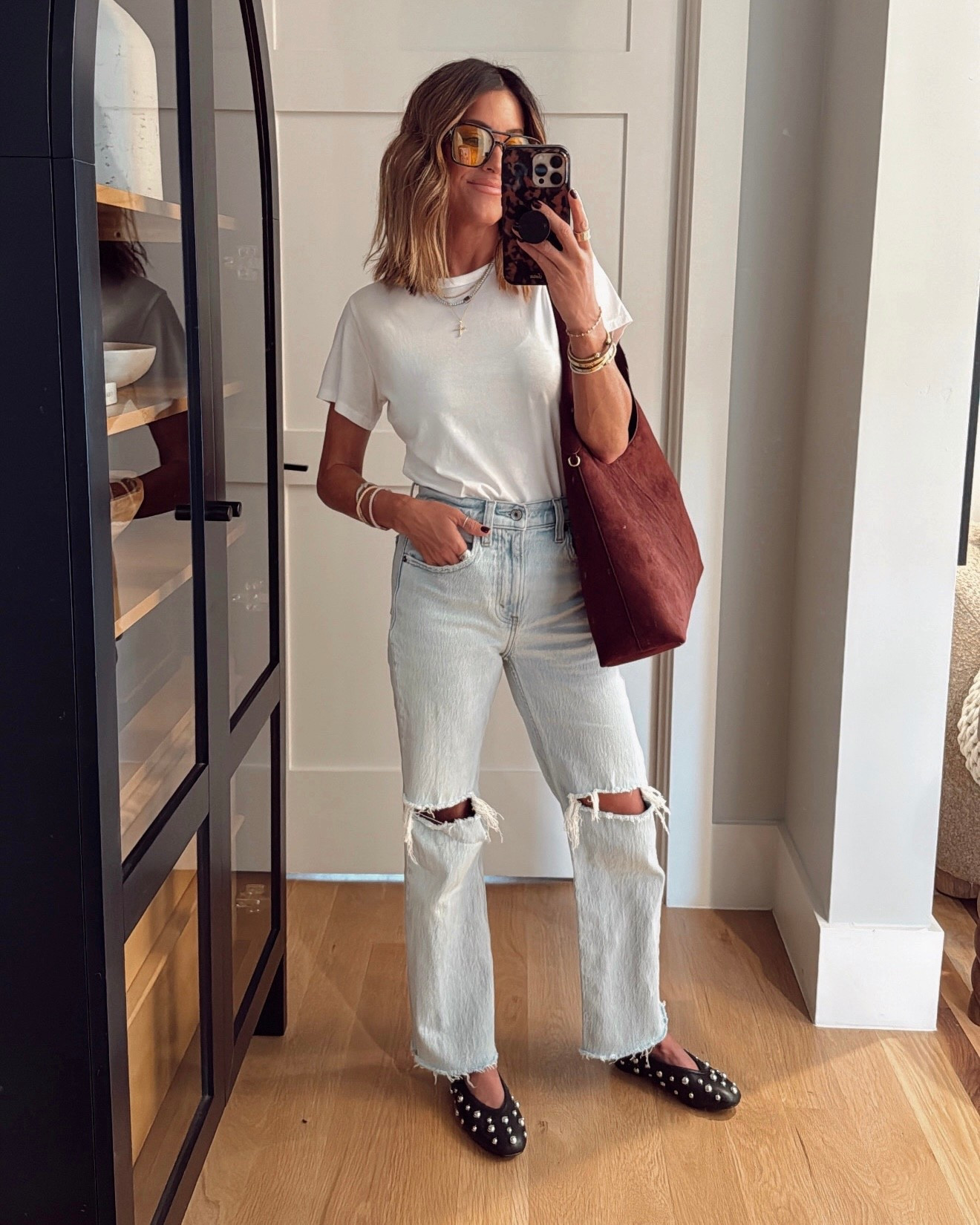 These flats look designer but are actually under $40!! 🤯🤩🙌🏼 grabbed a small in this $10 tee and denim are true to size and on sale this weekend with my code JENREED! @abercrombie #ad

#LTKStyleTip #LTKFindsUnder50 #LTKSaleAlert