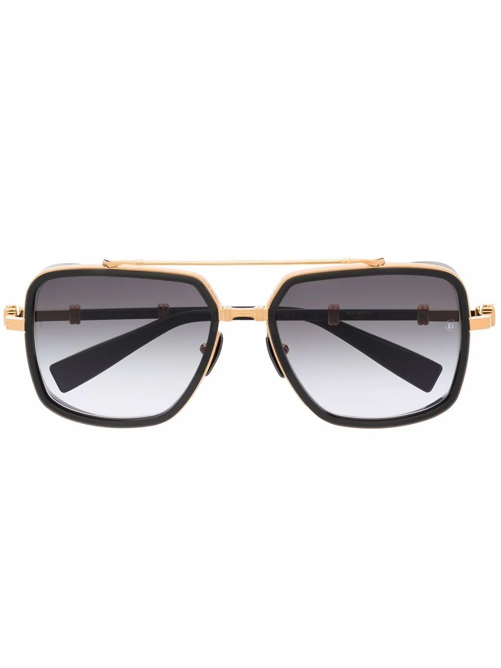 Balmain Eyewear gradient-frames Pilot Sunglasses - Farfetch | Farfetch Global