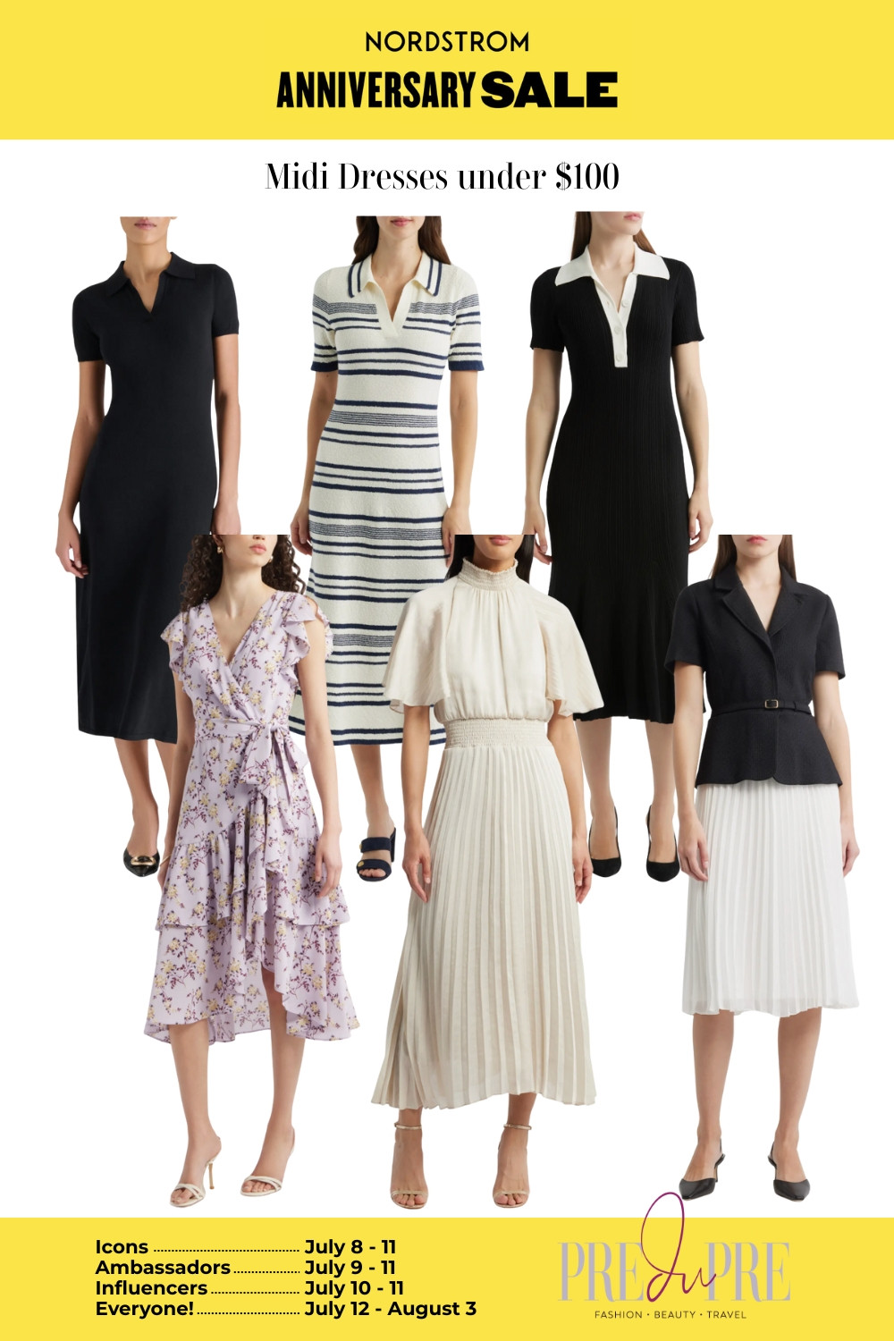 Score timeless midi dresses under $100 during the Nordstrom Anniversary Sale! From flirty florals to elegant pleats and work-ready knits, these affordable picks deliver high style at low prices. Don’t wait—these bestsellers won’t last long. Shop early access now and refresh your wardrobe on a budget! #NordstromSale #MidiDresses #LTKUnder100 #PredupreStyle #LTKSaleAlert 

 #LTKSaleAlert #LTKFindsUnder100 #LTKWorkwear