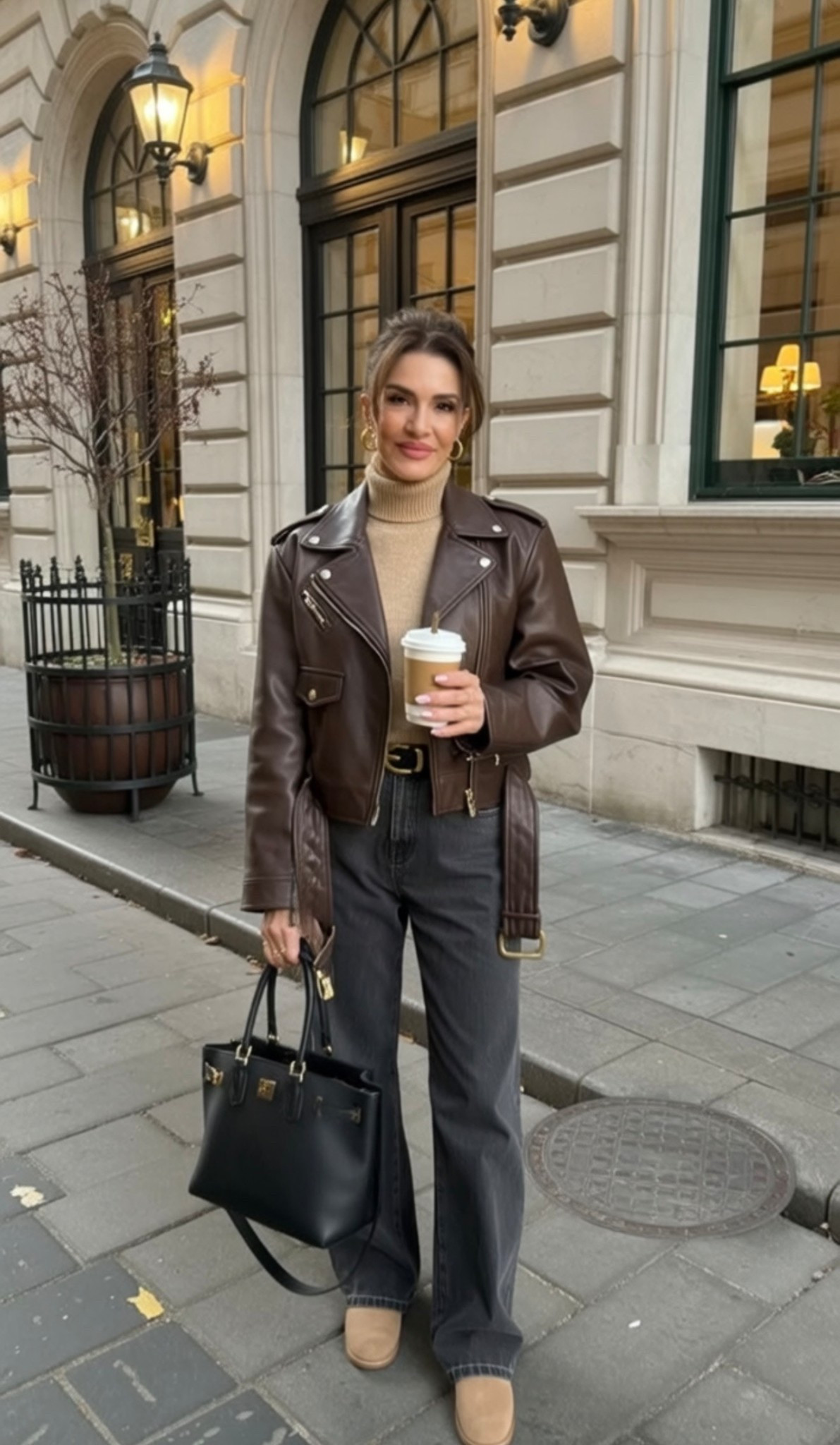 The Brown Leather Jacket That Goes With Everything ☕🤎

This is the jacket I reach for every single day. There’s something about a chocolate brown moto that just hits different than black.

The trick? Keep it simple. Camel turtleneck, relaxed jeans, structured bag. Classic pieces that let the jacket be the statement without trying too hard.

Also obsessed with how brown leather elevates even the most casual outfit. Coffee run? Elevated. Errands? Chic. Dinner? Perfect.

#LTK #ltkfinds #leatherjacket #brownleather #winterstyle #ltkfashion #ltkstyletip #falloutfit #ltkunder100 #ltkitbag #ltkseasonal #liketkit #outfitinspo​​​​​​​​​​​​​​​​