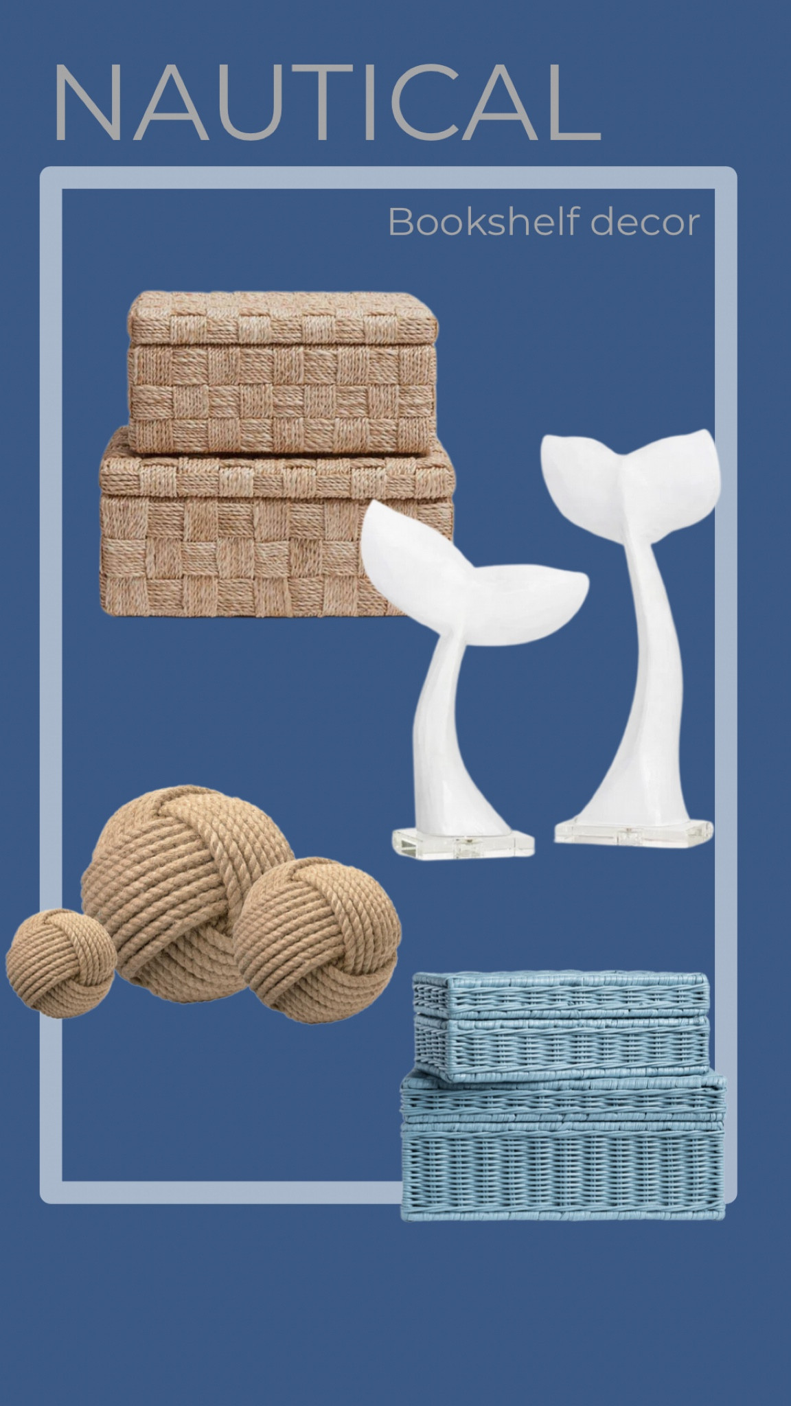 Fun nautical bookshelf decor. Treat yourself and invest in gorgeous nautical touches for your home.

#LTKhome