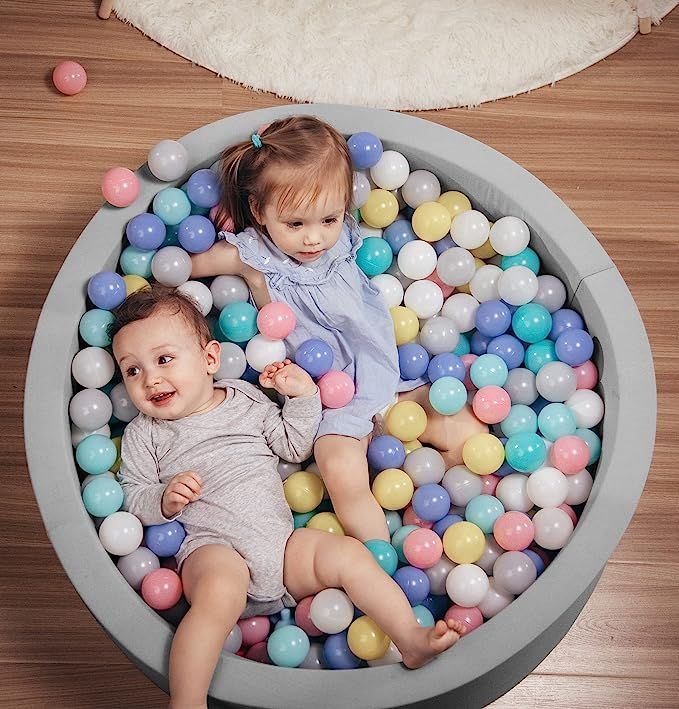 HOFISH Foam Ball Pit for Children Toddlers,Baby Playpen Ball Pool Soft Round Designed Easy to Cle... | Amazon (US)