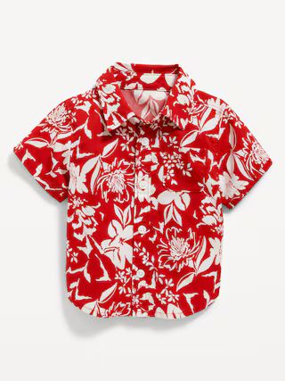 Matching Short-Sleeve Printed Poplin Shirt for Baby | Old Navy (US)